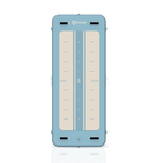 Aquaboard Lovee azul vista do produto com superfície EVA antiderrapante e marcas desportivas. ::visuel:bleuclair