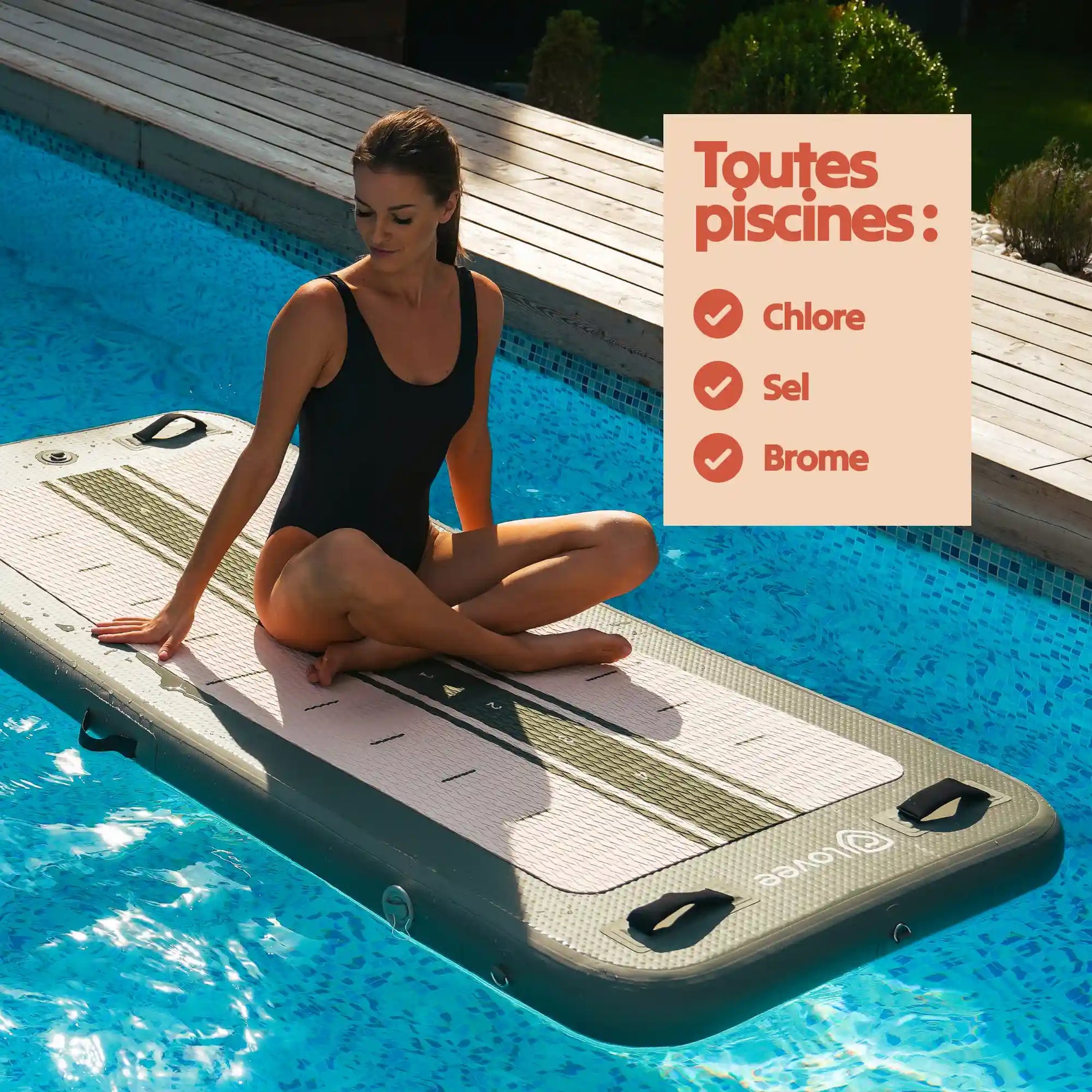 Aquaboard compatível com todos os tipos de piscinas